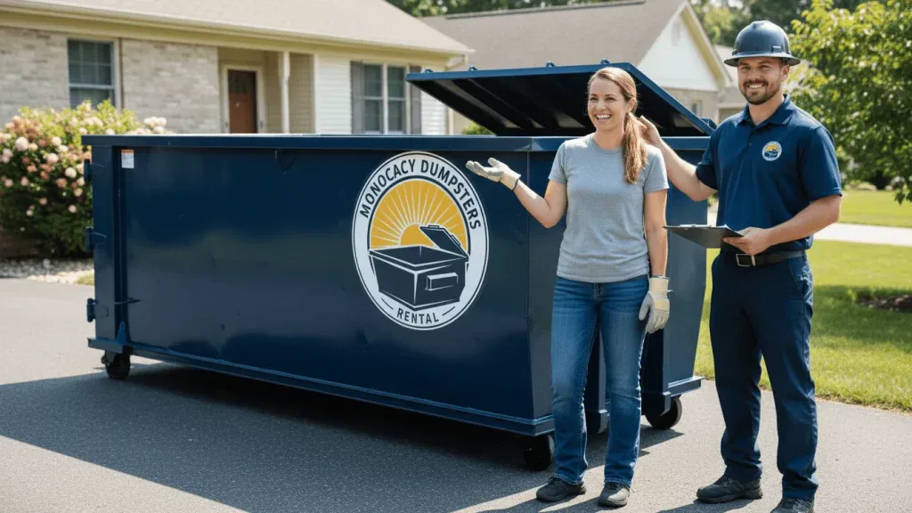 roll off dumpster rental frederick img