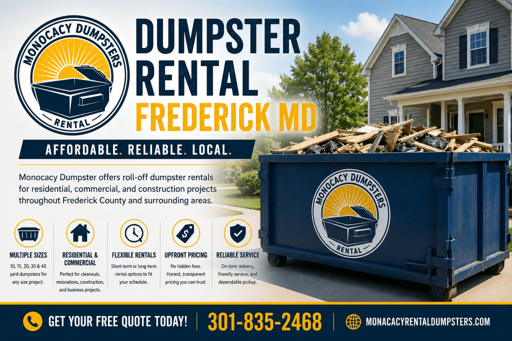 Dumpster Rental Frederick MD
